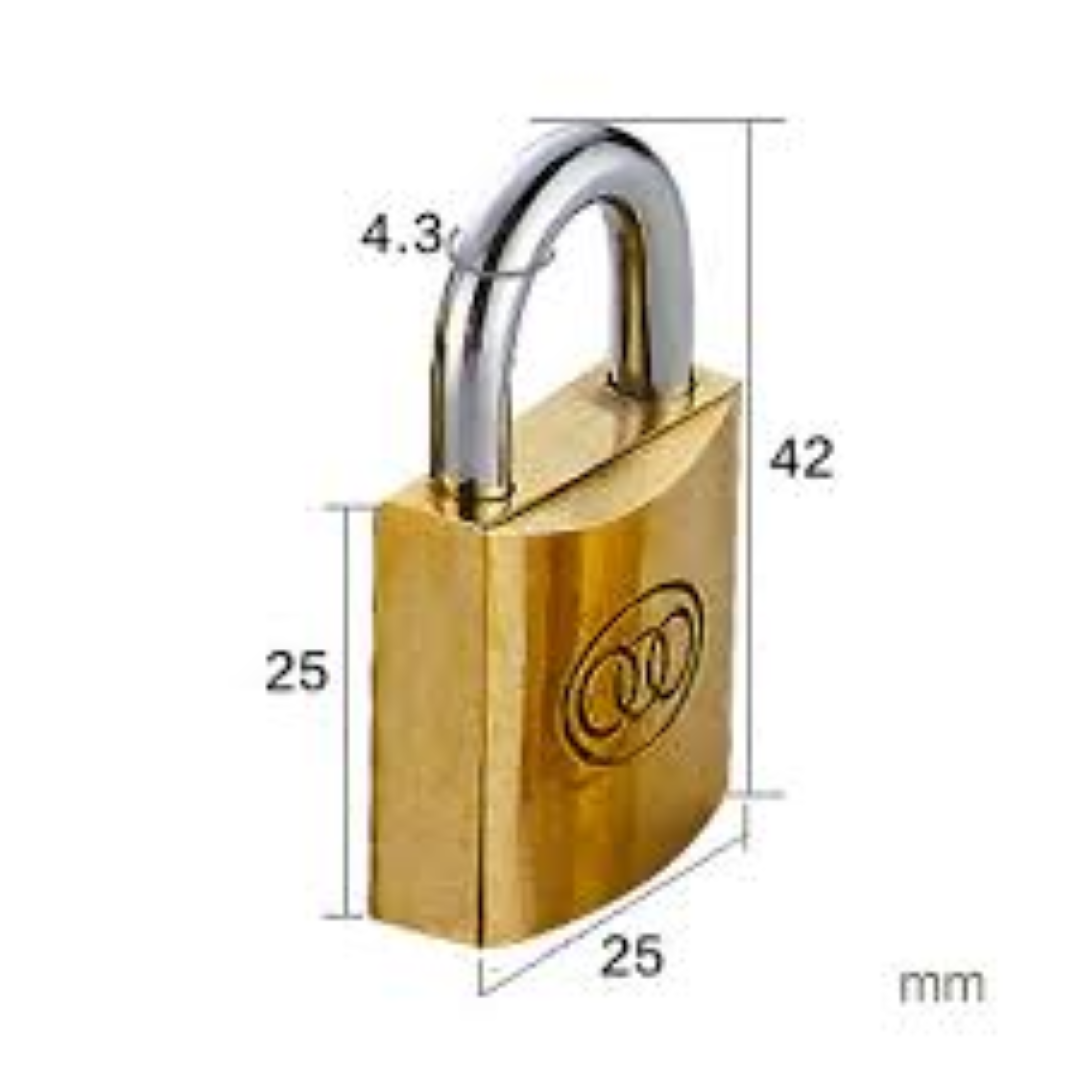 TRI CIRCLE PAD LOCK NO.262/282/482 25MM